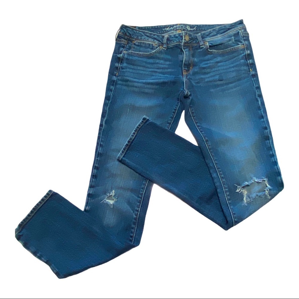 America Eagle Stretch Slouchy Skinny Jeans!